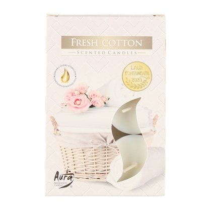 Изображение Tējassveces arom. Fresh Cotton 6gab. 3-4h
