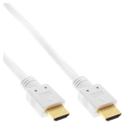 Изображение Kabel InLine HDMI - HDMI 5m biały (17505W)