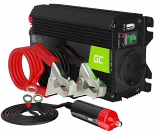 Picture of Green Cell PRO Car Power Inverter Converter 24V to 230V 300W/ 600W with USB