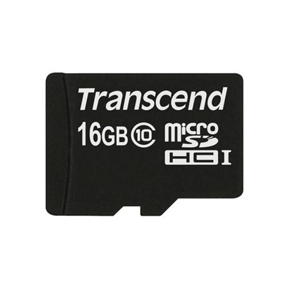 Attēls no Transcend microSDHC         16GB Class 10