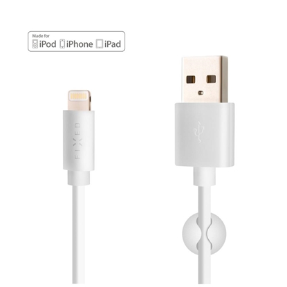 Attēls no Fixed | Data And Charging Cable With USB/lightning Connectors | White