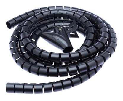 Picture of Organizer Connect IT Spirala na przewody Czarny 1 sztuka  (CI-514)