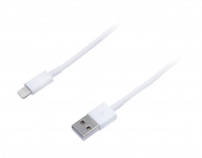 Изображение Kabel USB Connect IT USB-A - Lightning 2 m Biały (CI-559)
