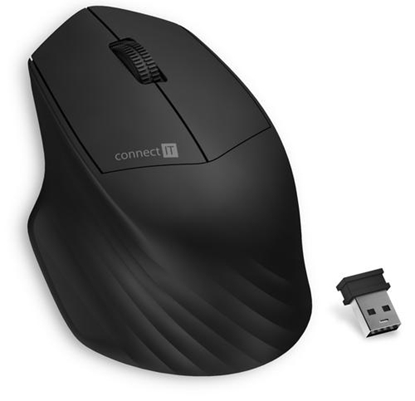 Attēls no Connect IT CONNECT IT Triple SmartSwitch bezdrátová myš, 2.4 GHz & Bluetooth 5.0, černá