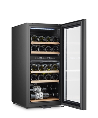Picture of Adler | Wine Cooler | AD 8080 | Energy efficiency class G | Free standing | Bottles capacity 24 | Cooling type Compressor | Black