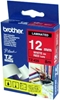 Picture of Brother TZe-435 label-making tape White on red
