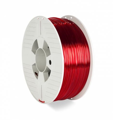 Picture of Verbatim 55062 3D printing material Polyethylene Terephthalate Glycol (PETG) Red, Transparent 1 kg
