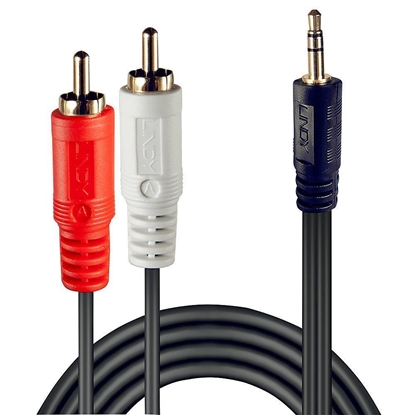 Изображение Lindy Audio Cable 2x Phono 3,5 mm/3m