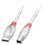 Picture of Lindy USB 2.0 cable Type A/B, transparent, 0.5m