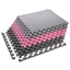 Picture of MP10 MULTIPACK L. GREY-PINK- D.GRAY PUZZLE PROTECTIVE MAT 60x60x1.0 CM (9 GAB. KOMPLEKTS)