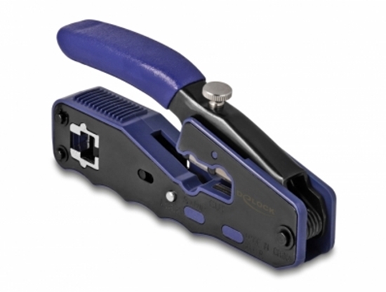 Picture of Delock Crimping tool for 8P / RJ45 modular plugs with cutter and stripper (Easy-Connect)