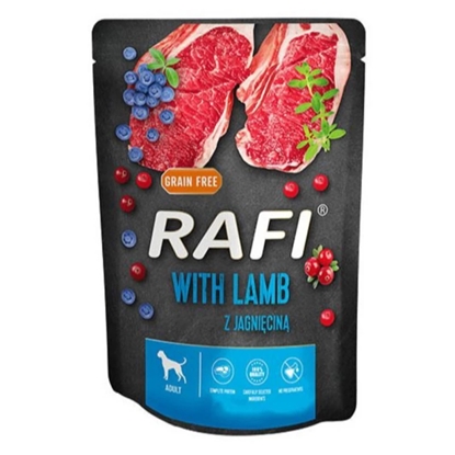 Attēls no Dolina Noteci Rafi with lamb, blueberries, cranberries - Wet dog food 300 g