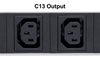 Изображение Intellinet Vertical Rackmount 24-Output Power Distribution Unit (PDU), 20 x C13 & 4 x Output C19, Removable Power Cable, Rear C14 Input