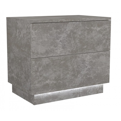 Picture of Bedside table Sela S2 - Concrete