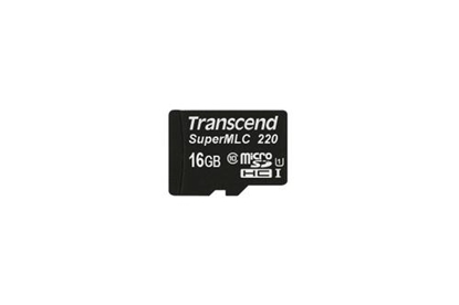 Attēls no Karta Transcend SuperMLC 220 MicroSDHC 16 GB Class 10 UHS-I/U1  (TS16GUSD220I)