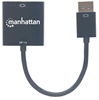 Изображение Manhattan DisplayPort 1.2a to DVI-D 24+1 Adapter Cable, 1080p@60Hz, 23cm, Male to Female, Active, Equivalent to DP2DVIS, Compatible with DVD-D, Black, Three Year Warranty, Polybag
