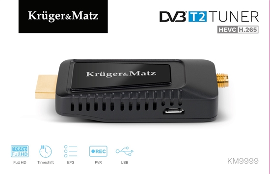 Изображение KRUGER & MATZ mini Tuner DVB-T2 H.265 HEVC KM9999