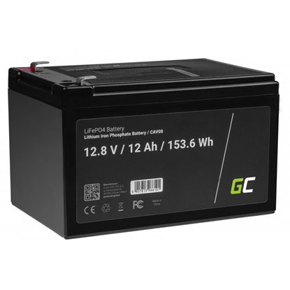 Picture of GREENCELL battery LiFePO4 12/12.8V 12Ah