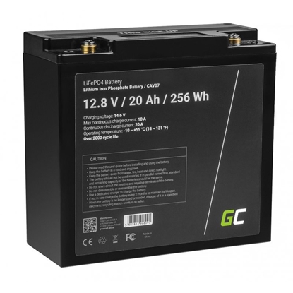 Picture of GREENCELL battery LiFePO4 12V 20Ah