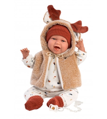 Attēls no Lelle Mimi 42 cm (raud, runā, ar mānekli, mīkstais ķermenis, lokas rokas un kājas) Spānija LL74018