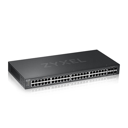 Attēls no Zyxel GS2220-50-EU0101F network switch Managed L2 Gigabit Ethernet (10/100/1000) Black