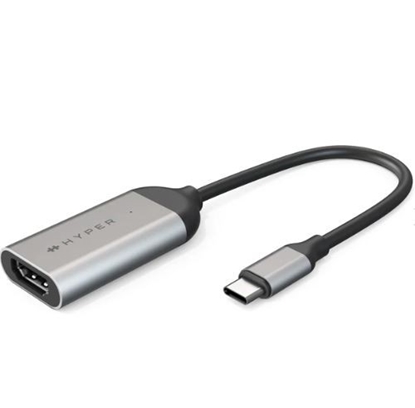 Изображение Adapter USB HyperDrive USB-C - HDMI Szary  (HD-H8K-GL)
