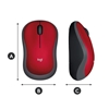 Picture of MOUSE USB OPTICAL CORDL. M185/RED 910-002240 LOGITECH