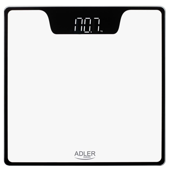 Изображение Adler | Bathroom Scale | AD 8174w | Maximum weight (capacity) 180 kg | Accuracy 100 g | White