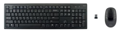 Изображение Belaidė klaviatūra ir pelė DELTACO 105 klavišai, JAV išdėstymas, 2,4 GHz USB, juoda / TB-114-US