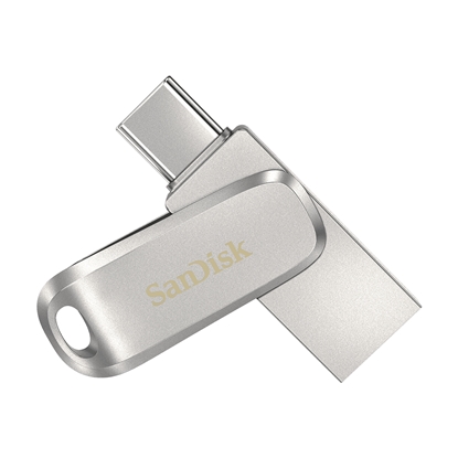Attēls no SanDisk Ultra Dual Drive Luxe USB flash drive 512 GB USB Type-A / USB Type-C 3.2 Gen 1 (3.1 Gen 1) Stainless steel