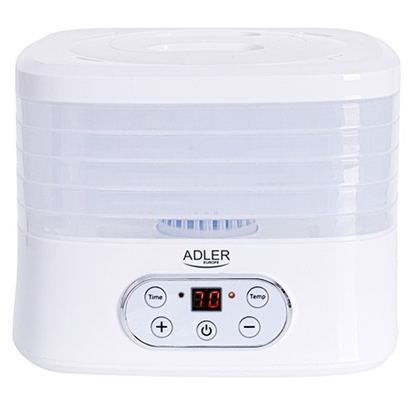 Picture of Adler Food Dehydrator AD 6658 Power 230 W, Number of trays 5, Temperature control, Integrated timer, White