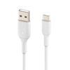 Изображение Belkin USB-C/USB-A Cable 1m PVC, white CAB001bt1MWH