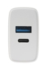 Изображение Vivanco charger USB-A/USB-C PD3 20W, white (62401)