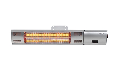 Attēls no SUNRED | Heater | RD-SILVER-2000W, Ultra Wall | Infrared | 2000 W | Number of power levels | Suitable for rooms up to  m² | Silver | IP54