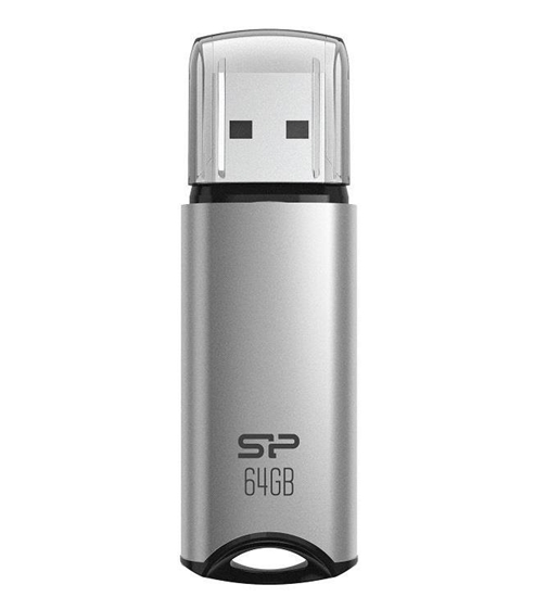 Picture of Silicon power USB Flash Drive Marvel Series M02 64 GB, Type-A USB 3.2 Gen 1, Silver