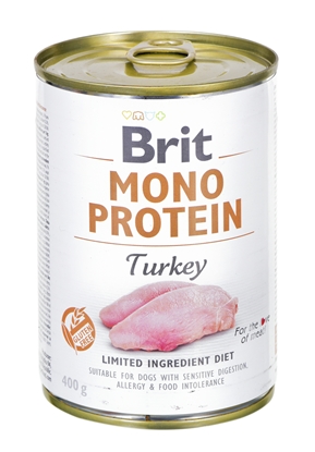 Attēls no BRIT Mono Protein Turkey - Wet dog food - 400 g