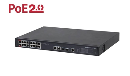 Изображение Switch|DAHUA|Type L2|Desktop/pedestal|90 Watts|PFS4218-16ET-240-V3
