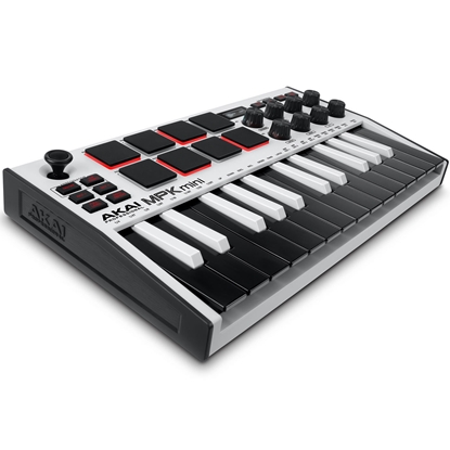 Attēls no AKAI MPK Mini MK3 Control keyboard Pad controller MIDI USB Black, White