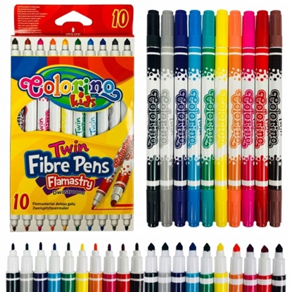 Attēls no Colorino Kids Double tip fibre pens 10 colours