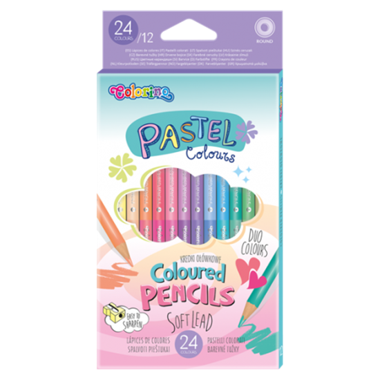 Picture of Colorino Pastel Coloured pencils 12 pcs / 24 colours