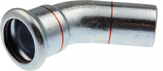 Picture of Karbona līkums 45° 42x42 i-ā (Steel) KAN-therm