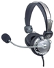 Изображение Manhattan Stereo Over-Ear Headset (3.5mm) (Clearance Pricing), Microphone Boom (padded), Adjustable Steel Headband, In-Line Volume Control, Ear Cushions, Std 2x 3.5mm stereo jack/plug for audio/mic use, cable 2.5m, 3 Year Warranty