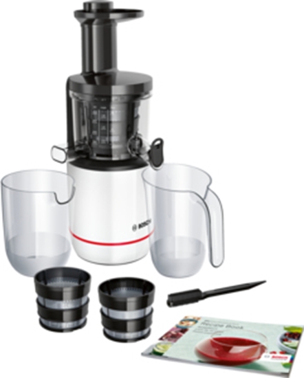 Изображение Bosch MESM500W juice maker Slow juicer 150 W Black, White