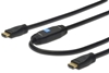 Изображение Kabel połączeniowy HDMI HighSpeed z Ethernetem ze wzmacniaczem 4K 30Hz UHD HDMI A/A M/M 20m