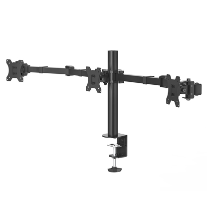 Picture of Hama 00118495 monitor mount / stand 68.6 cm (27") Black Desk