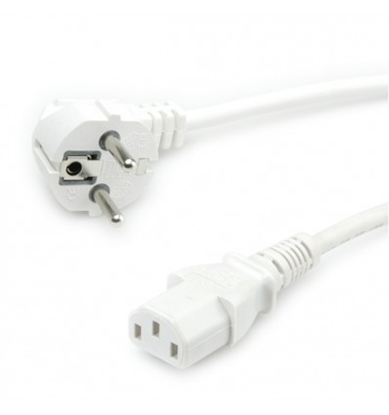 Attēls no VALUE Power Cable, straight IEC Conncector, white 1.8 m