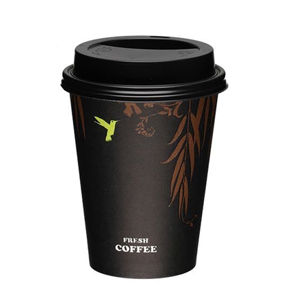 Изображение Papīra glāzes Saana ar vāku 350ml 20gab.