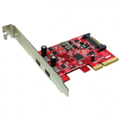 Изображение ROLINE PCI-Express x4 Adapter, 2x Ports Type C USB3.1