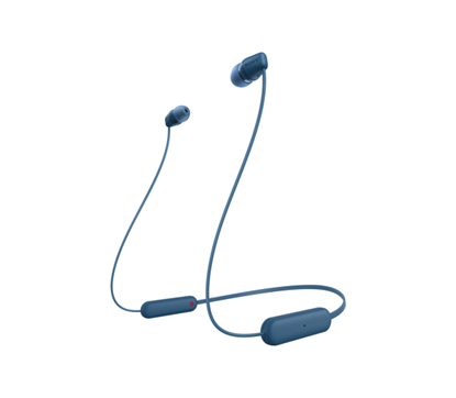 Attēls no Sony WI-C100 Headset Wireless In-ear Calls/Music Bluetooth Blue