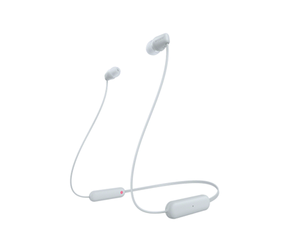 Attēls no Sony WI-C100 Headset Wireless In-ear Calls/Music Bluetooth White